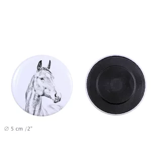 Amerikanisches Warmblut - Magnet mit Pferd, ein einzigartiges Abdruck des Pferdes der Marke Art-Dog