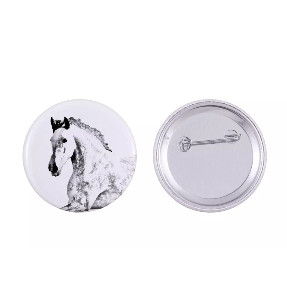 Andalusier - Magnet mit Pferd, ein einzigartiges Abdruck des Pferdes der Marke Art-Dog