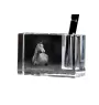 American Warmblood - Pen stand, crystal organiser with picture of a horse, unique desk decoration by Art-Dog brand