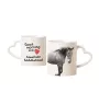 American Saddlebred - cup with a dog, adorable cup with a heart-shaped handle, universal gift from the Art-Dog brand