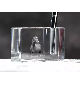 Warmblood amerykański penholder kryształowy z koniem Art-Dog