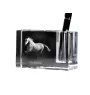 Andalusian - Pen stand, crystal organiser with picture of a horse, unique desk decoration by Art-Dog brand