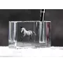 Andalusian - Pen stand, crystal organiser with picture of a horse, unique desk decoration by Art-Dog brand
