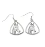 Cheval de sang américain - boucles d'oreilles avec un cheval, boucles d'oreilles pendantes avec une image, bijoux personnalisés avec l'impression de la marque Art-Dog