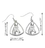 American Warmblood - earrings with a horse, hanging earrings with a picture, personalized jewelry with Art-Dog brand print