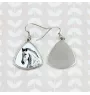 Andalou - boucles d'oreilles avec un cheval, boucles d'oreilles pendantes avec une image, bijoux personnalisés avec l'impression de la marque Art-Dog