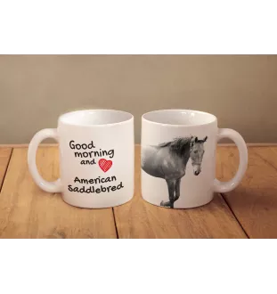 American Saddlebred - Tasse mit Hund, personalisierte Tasse mit Druck, klassisches Geschenk für jeden von der Marke Art-Dog.