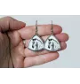 Andalusier - Pferdeohrringe, hängende Ohrringe mit einem Bild, personalisierter Schmuck mit dem Aufdruck der Marke Art-Dog