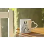 Amerikanisches Warmblut - Tasse mit Hund, entzückende Tasse mit herzförmigem Henkel, universelles Geschenk der Marke Art-Dog