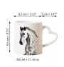 Andalusian - cup with a dog, adorable cup with a heart-shaped handle, universal gift from the Art-Dog brand