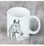 Amerikanisches Warmblut - Tasse mit Hund, personalisierte Tasse mit Druck, klassisches Geschenk für jeden von der Marke Art-Dog.