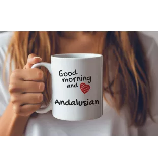 Andaluzyjski kubek z koniem good morning Art-Dog