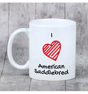 American Saddlebred - cup with a horse, cute cup with graphics, a gift with your photo from the Art-Dog brand