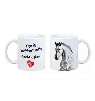 Andalusian - mug with a horse, mug with a photo, personalized gift from the Art-Dog brand
