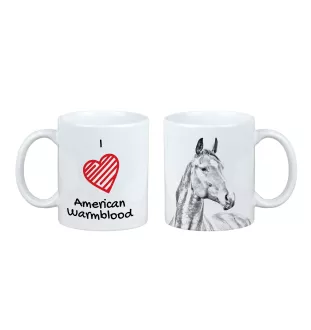 Amerikanisches Warmblut - Tasse mit Pferd, niedliche Tasse mit Grafik, Geschenk mit Ihrem Foto von der Marke Art-Dog
