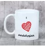 Andaluzyjski kubekz koniem I love Art-Dog