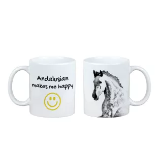 Andaluzyjski kubek z koniem Makes me happy Art-Dog