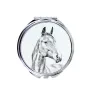 Cheval de sang américain - miroir de poche avec cheval, miroir personnalisé pour sac à main, miroir compact avec impression de la marque Art-Dog