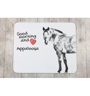 Appaloosa - tapis de souris imprimé, tapis de souris personnalisé avec un cheval, un gadget unique pour un employé de bureau de la marque Art-Dog