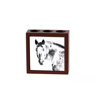 Appaloosa - Stifthalter mit Pferd, Schreibtischorganizer mit Aufdruck, personalisierte Schreibtischdekoration der Marke Art-Dog