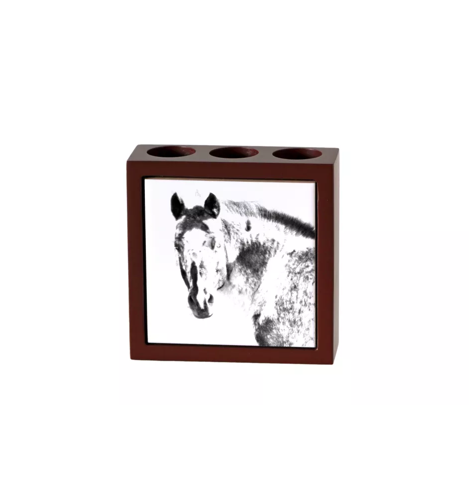 Appaloosa - porte-stylo avec un cheval, organiseur de bureau avec impression, décoration de bureau personnalisée de la marque Art-Dog