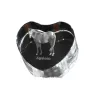 Appaloosa - une photo de cheval dans un cristal, un cœur en cristal, un cadre exceptionnel avec une photo de la marque Art-Dog