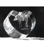 Appaloosa - une photo de cheval dans un cristal, un cœur en cristal, un cadre exceptionnel avec une photo de la marque Art-Dog