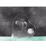 Appaloosa - horloge en cristal avec une photo de cheval, horloge de table en forme de cœur, horloge debout personnalisée de la marque Art-Dog