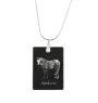 Appaloosa - Crystal pendant with horse, silver necklace with photo, personalised pendant by Art-Dog brand