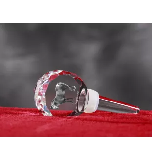 Appaloosa - Bouchon de bouteille en cristal avec cheval, bouchon de vin unique avec photo, cadeau personnalisé pour sommelier par la marque Art-Dog