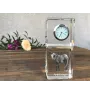 Appaloosa - montre en cristal avec photo, photo de cheval dans le cristal, horloge de bureau personnalisée de la marque Art-Dog