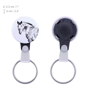 Appaloosa - ein einzigartiger Schlüsselanhänger mit einem Pferdebild, handgefertigtes Produkt, leicht und handlich, Anhänger der Marke Art-Dog