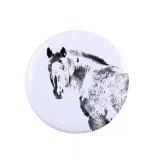 Appaloosa ornement de chemise, broche pour sac, cadeau idéal avec la possibilité d'ajouter votre propre graphisme de la marque Art-Dog