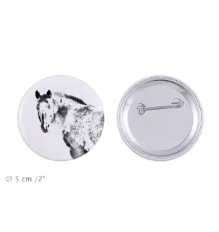 Appaloosa przypinka z koniem duża Art-Dog