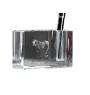 Appaloosa - Porte-stylos, organiseur en cristal avec image d'un cheval, décoration de bureau unique par la marque Art-Dog