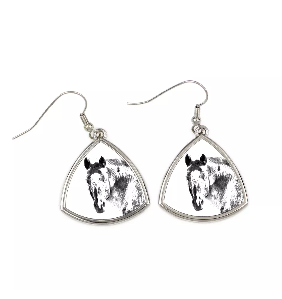 Appaloosa - boucles d'oreilles avec un cheval, boucles d'oreilles pendantes avec une image, bijoux personnalisés avec l'impression de la marque Art-Dog