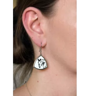 Appaloosa - earrings with a horse, hanging earrings with a picture, personalized jewelry with Art-Dog brand print