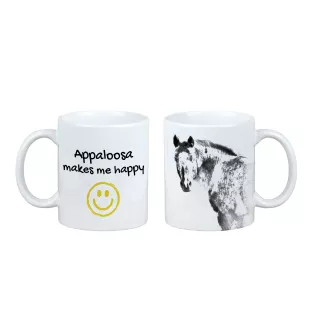 Appaloosa - Becher mit Pferd, fröhlicher Becher für Hundefreunde, personalisiertes Geschenk der Marke Art-Dog