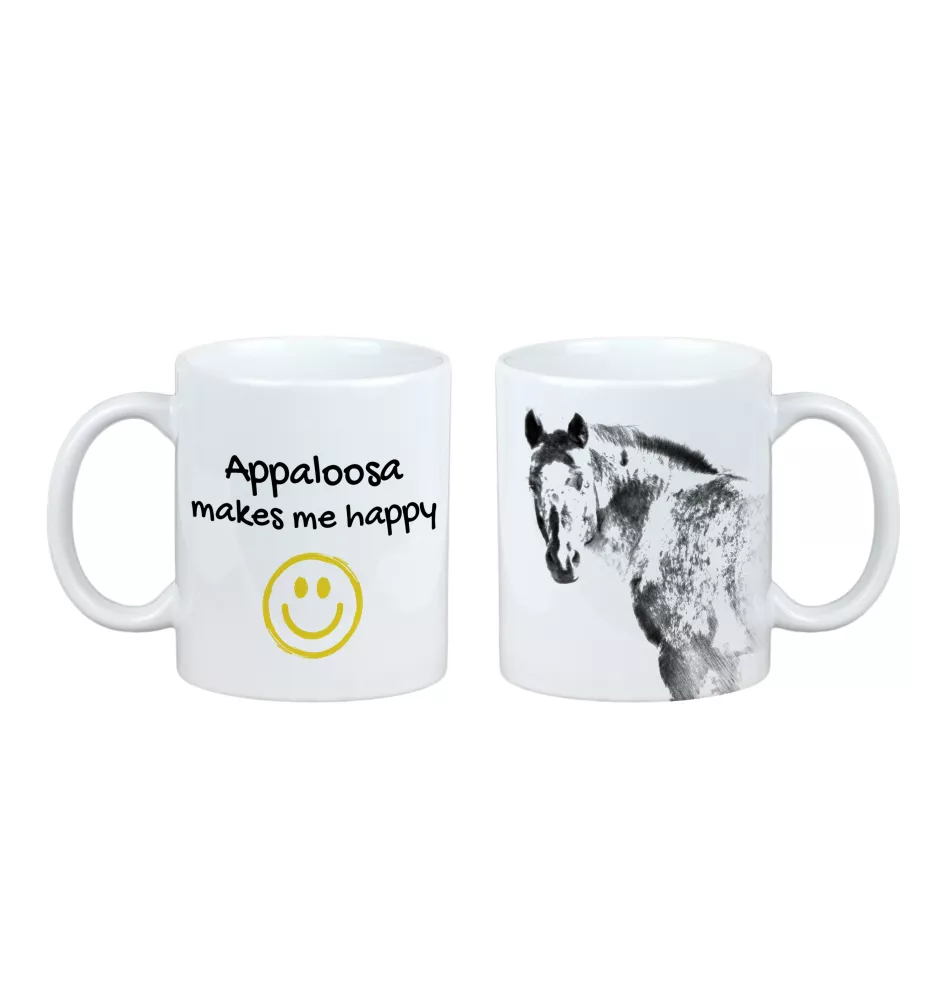 Appaloosa - Becher mit Pferd, fröhlicher Becher für Hundefreunde, personalisiertes Geschenk der Marke Art-Dog