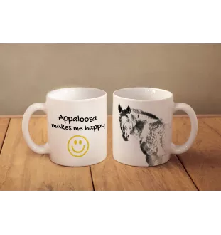 Appaloosa - Becher mit Pferd, fröhlicher Becher für Hundefreunde, personalisiertes Geschenk der Marke Art-Dog