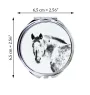Appaloosa - miroir de poche avec cheval, miroir personnalisé pour sac à main, miroir compact avec impression de la marque Art-Dog