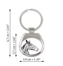 Cheval d'élevage australien - porte-clés avec un cheval, porte-clés imprimé, breloque personnalisée de la marque Art-Dog