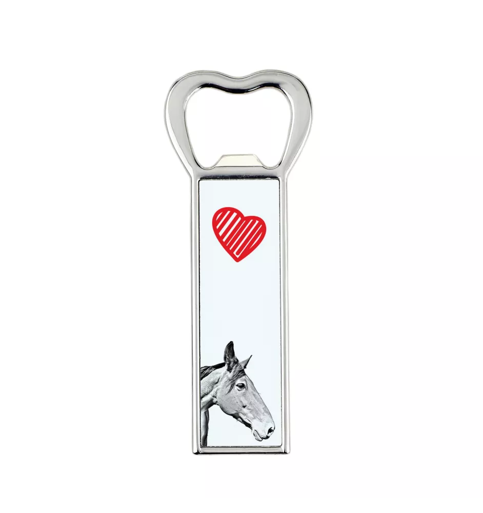 Australian Stock Horse - bottle opener with a horse, personalized fridge magnet bottle opener, unique gift for men by Art-Dog brand