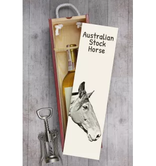 Australian Stock Horse pudełko na wino z koniem Art-Dog
