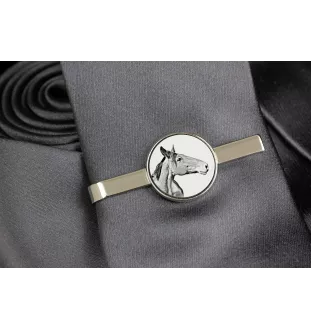 Australian Stock Horse - tie clip with a horse, personalized tie clip, a unique gift for a man from the Art-Dog brand