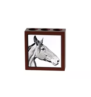 Cheval d'élevage australien - porte-stylo avec un cheval, organiseur de bureau avec impression, décoration de bureau personnalisée de la marque Art-Dog