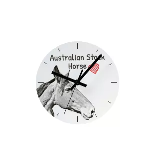 Cheval d'élevage australien - horloge murale avec cheval, horloge de table avec impression, décoration personnalisée de la maison de la marque Art-Dog