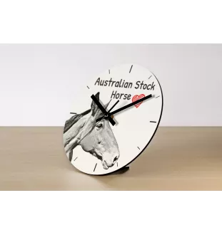 Cheval d'élevage australien - horloge murale avec cheval, horloge de table avec impression, décoration personnalisée de la maison de la marque Art-Dog