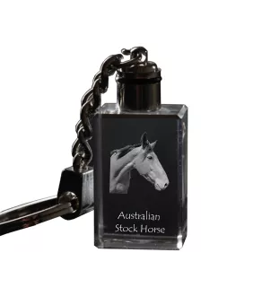 Cheval d'élevage australien - Pendentif en cristal avec photo de cheval, pendentif lumineux, cadeau unique de la marque Art-Dog