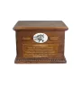 Basque Mountain Horse - urn for horse ashes, personalized urn with a photo, large box for horse ashes by Art-Dog brand